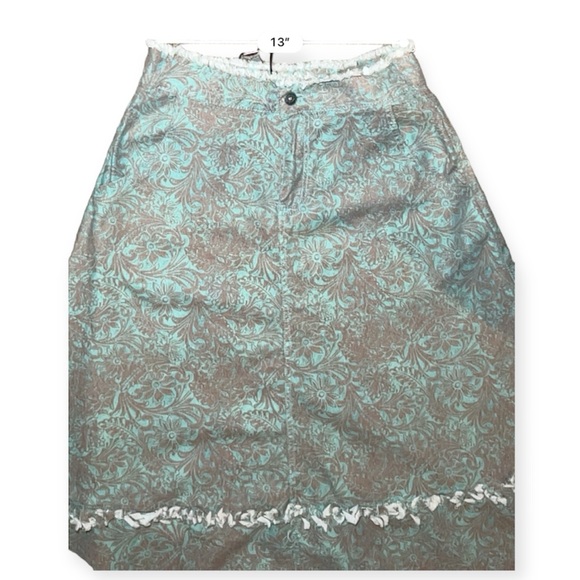 Lucky & Blessed | Maxi Skirt with Paisley Print and Fringe - Picture 4 of 7